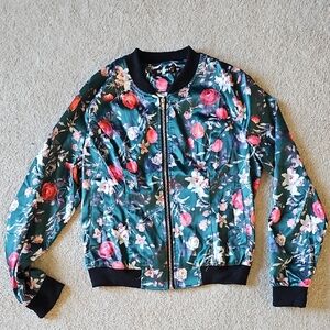 Floral Bomber Jacket